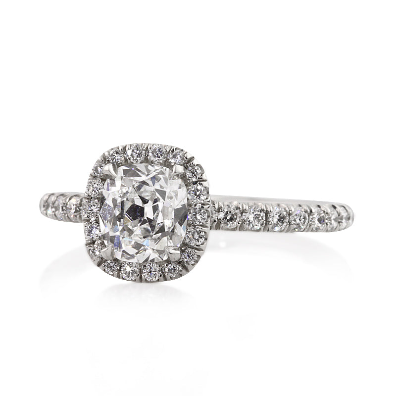 1.81ct Antique Cushion Brilliant Diamond Engagement Ring