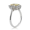 1.79ct Fancy Yellow Radiant Cut Diamond Engagement Ring