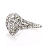 2.57ct Pear Shaped Diamond Engagement Ring