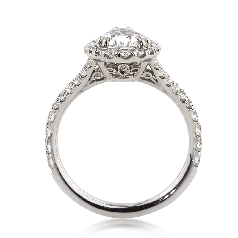 2.57ct Pear Shaped Diamond Engagement Ring