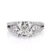 3.95ct Cushion Cut Diamond Engagement Ring