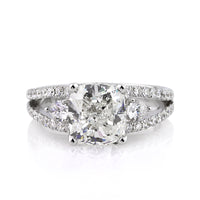 3.95ct Cushion Cut Diamond Engagement Ring
