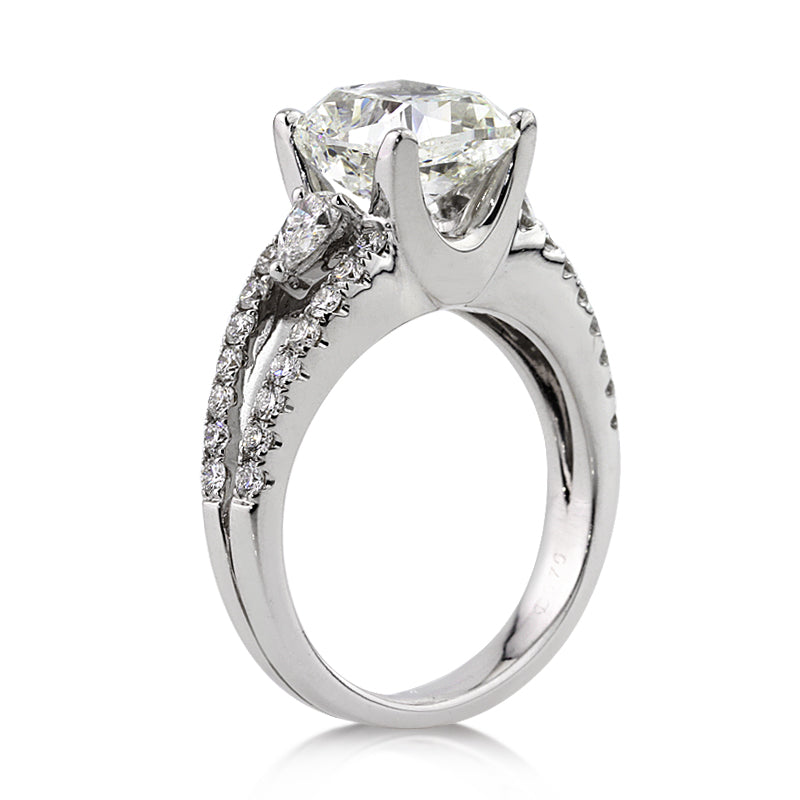 3.95ct Cushion Cut Diamond Engagement Ring