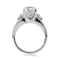 3.95ct Cushion Cut Diamond Engagement Ring
