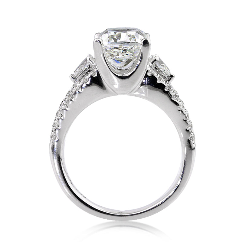 3.95ct Cushion Cut Diamond Engagement Ring