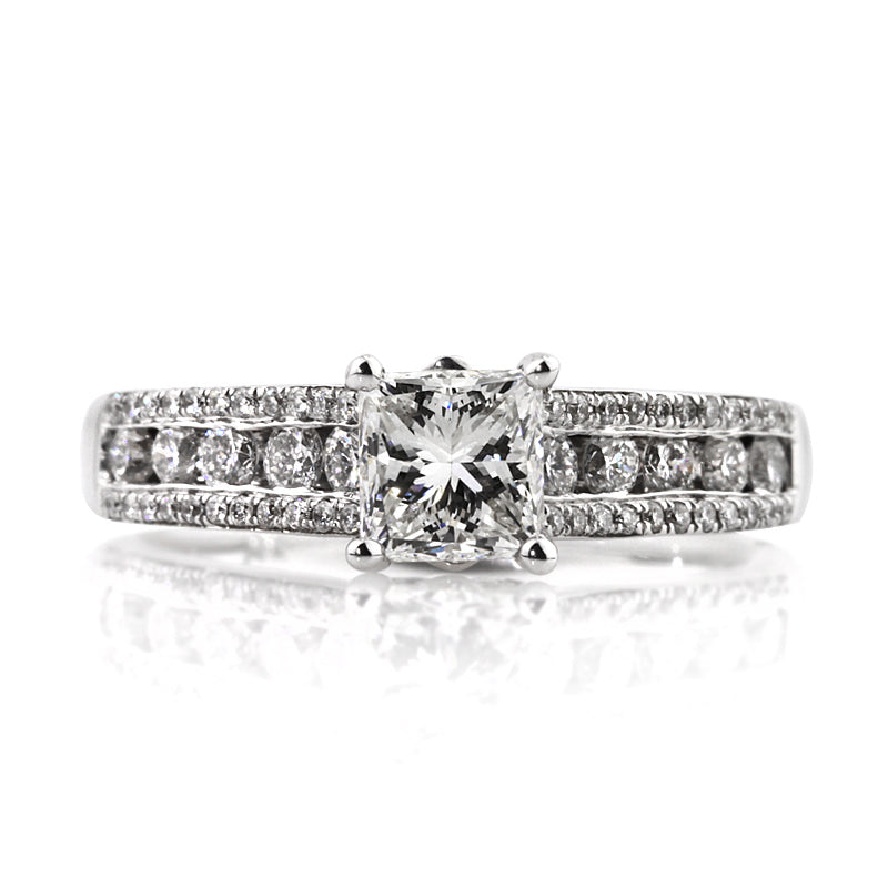 2.05ct Princess Cut Diamond Engagement Ring