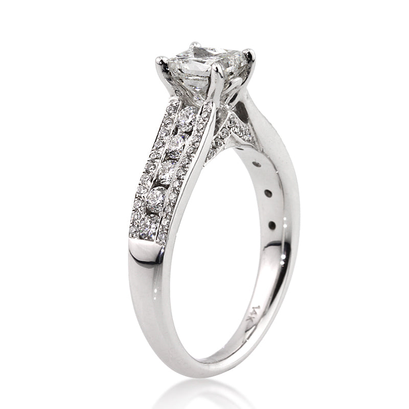 2.05ct Princess Cut Diamond Engagement Ring