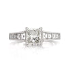 3.08ct Princess Cut Diamond Engagement Ring