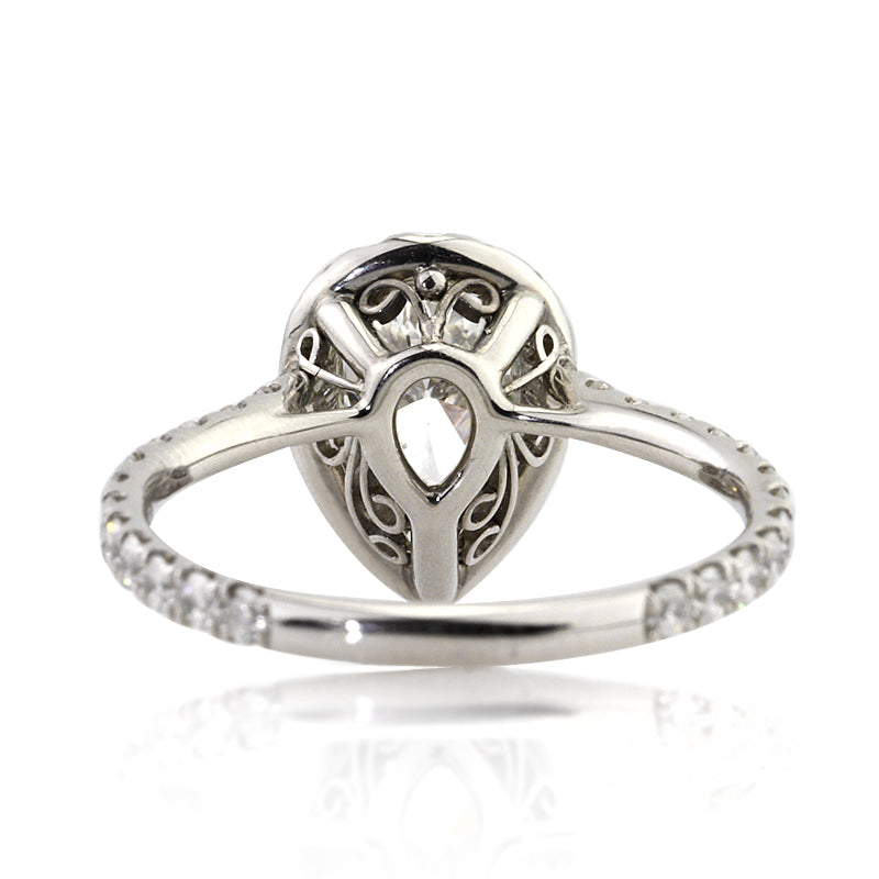 2.00ct Pear Shaped Diamond Engagement Ring