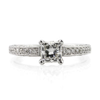 1.53ct Princess Cut Diamond Engagement Ring