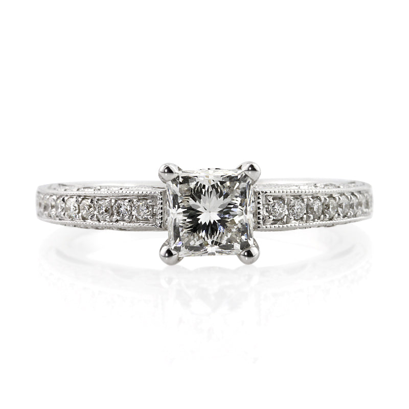 1.53ct Princess Cut Diamond Engagement Ring