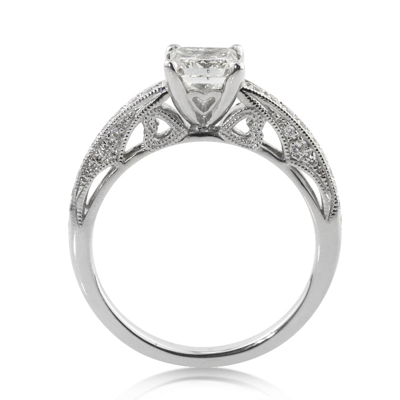 1.53ct Princess Cut Diamond Engagement Ring