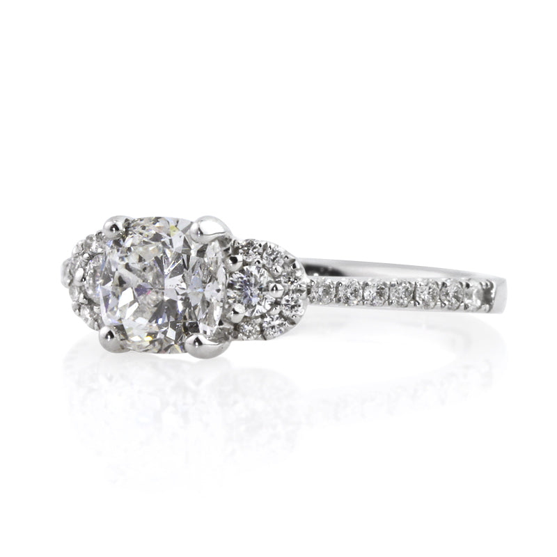 1.63ct Cushion Cut Diamond Engagement Ring
