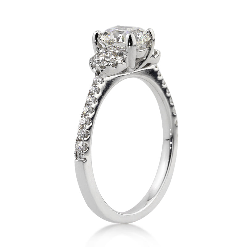 1.63ct Cushion Cut Diamond Engagement Ring