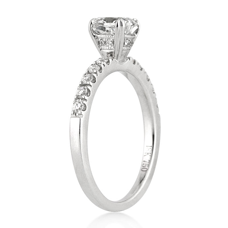 1.31ct Cushion Cut Diamond Engagement Ring