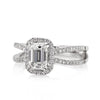2.22ct Emerald Cut Diamond Engagement Ring