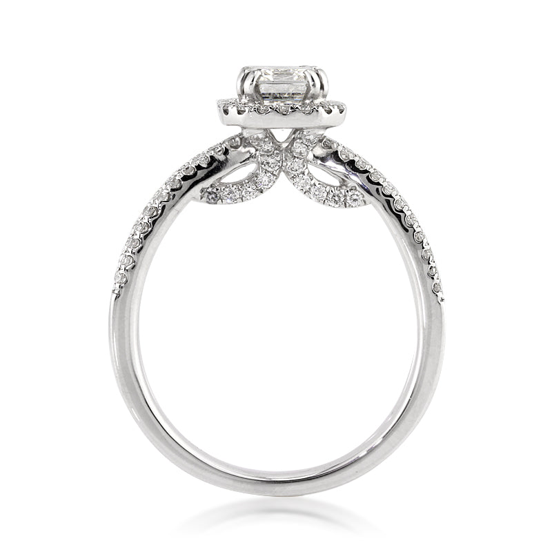 2.22ct Emerald Cut Diamond Engagement Ring