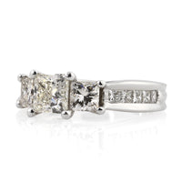2.96ct Princess Cut Diamond Engagement Ring