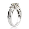 2.96ct Princess Cut Diamond Engagement Ring