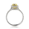 1.95ct Fancy Intense Yellow Emerald Cut Diamond Engagement Ring