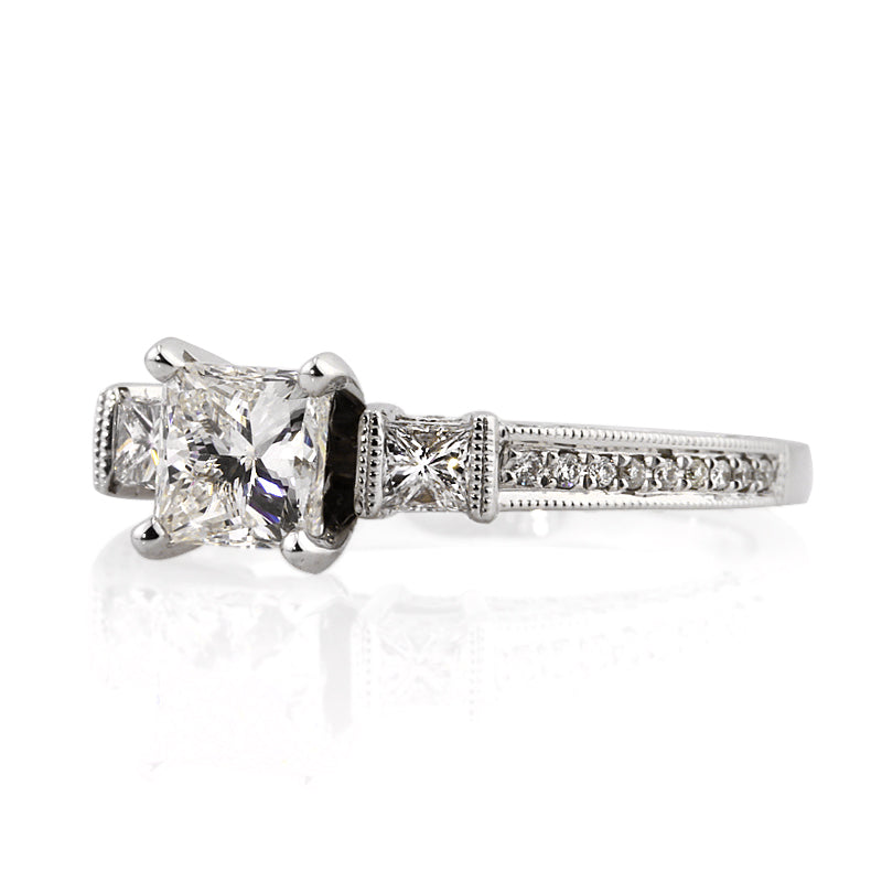 2.03ct Princess Cut Diamond Engagement Ring
