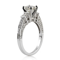 2.03ct Princess Cut Diamond Engagement Ring