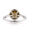 1.72ct Fancy Yellow Round Brilliant Cut Diamond Engagement Ring