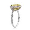 2.50ct Fancy Yellow Heart Shaped Diamond Engagement Ring