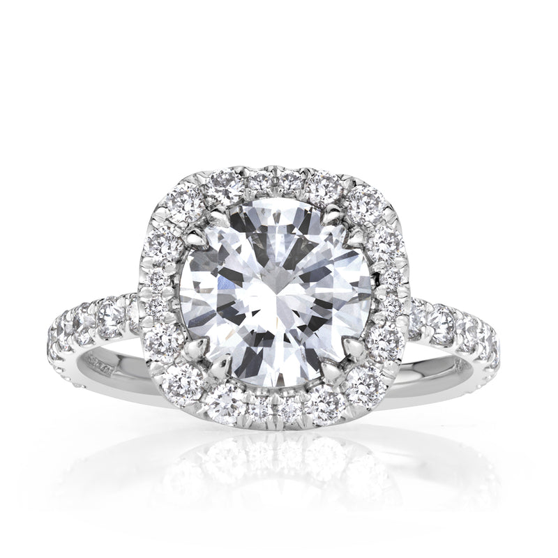 2.86ct Round Brilliant Cut Diamond Engagement Ring