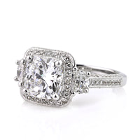 3.65ct Cushion Cut Diamond Engagement Ring