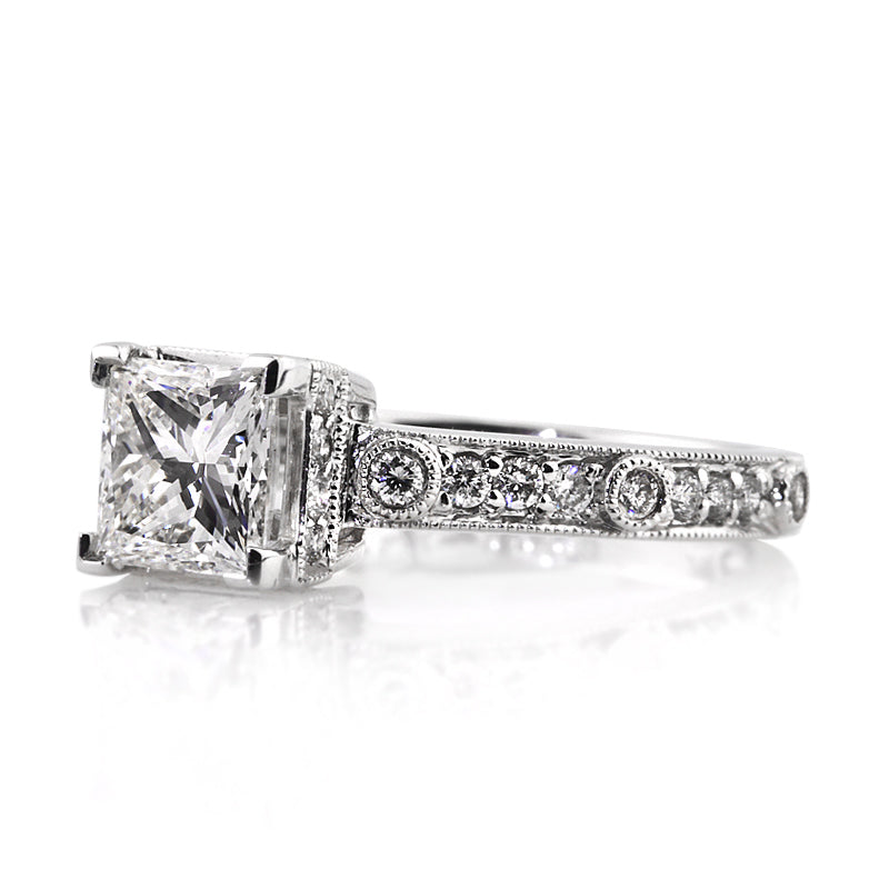 2.35ct Princess Cut Diamond Engagement Ring