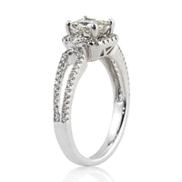 2.02ct Princess Cut Diamond Engagement Ring