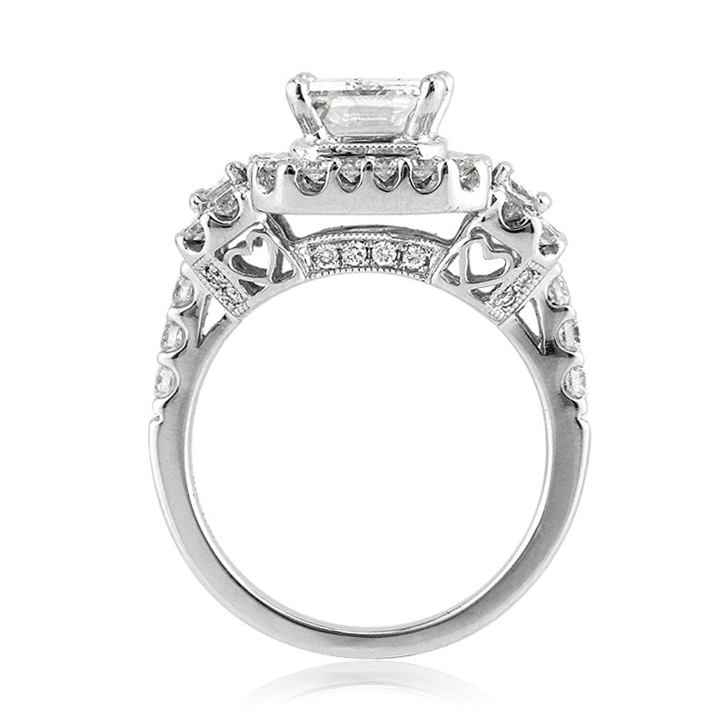 3.26ct Emerald Cut Diamond Engagement Ring