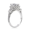 3.01ct Emerald Cut Diamond Engagement Ring