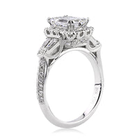 3.01ct Emerald Cut Diamond Engagement Ring
