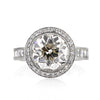 7.09ct Old European Cut Diamond Engagement Ring