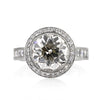 7.09ct Old European Cut Diamond Engagement Ring