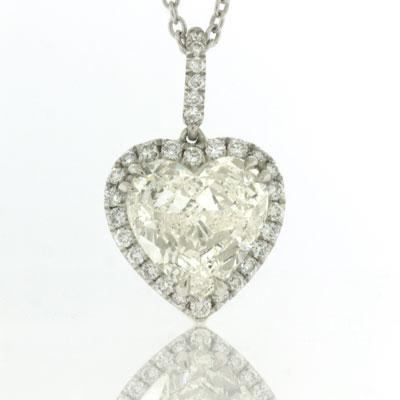 3.60ct Heart Shape Diamond Pendant