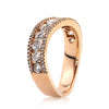 1.45ct Round Brilliant Cut Diamond Rose Gold Band