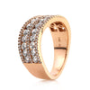 1.85ct Round Brilliant Cut Diamond Rose Gold Band