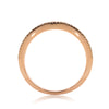1.85ct Round Brilliant Cut Diamond Rose Gold Band