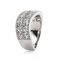 1.85ct Round Brilliant Cut Diamond White Gold Band