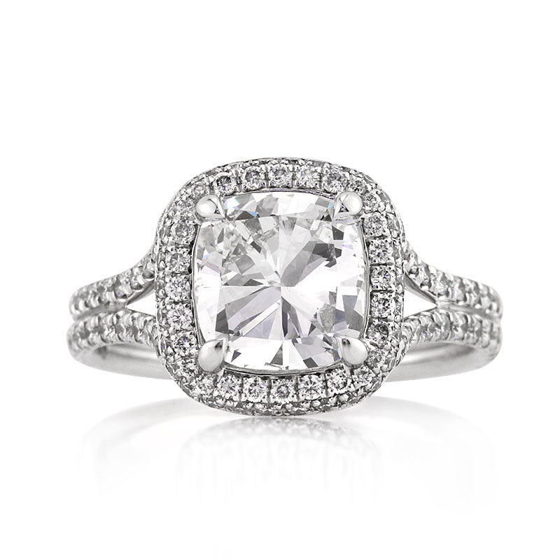 3.25ct Cushion Cut Diamond Engagement Ring