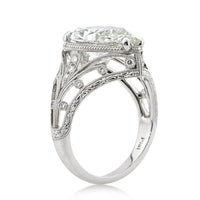 5.57ct Pear Shape Diamond Engagement Ring