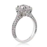 3.21ct Cushion Cut Diamond Engagement Ring