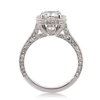 3.21ct Cushion Cut Diamond Engagement Ring