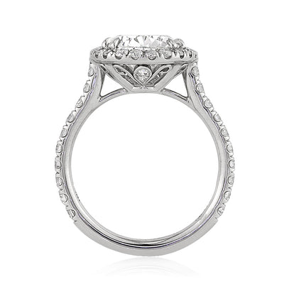 4.37ct Pear Shaped Diamond Engagement Ring