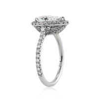 2.95ct Pear Shaped Diamond Engagement Ring