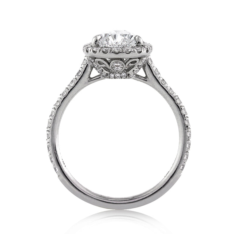 2.95ct Pear Shaped Diamond Engagement Ring