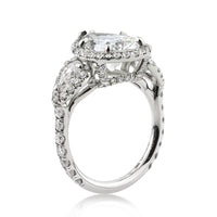 5.72ct Pear Shaped Diamond Engagement Ring